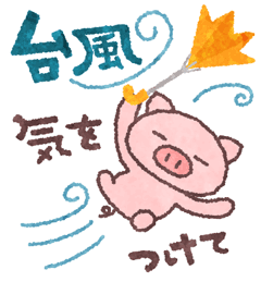 運動会と台風